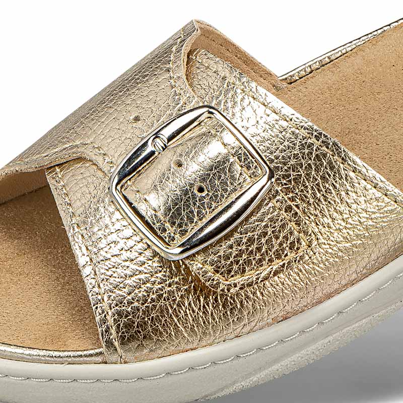 Chaussures de confort Helvesko : modle Vlora, coloris or Image 4
