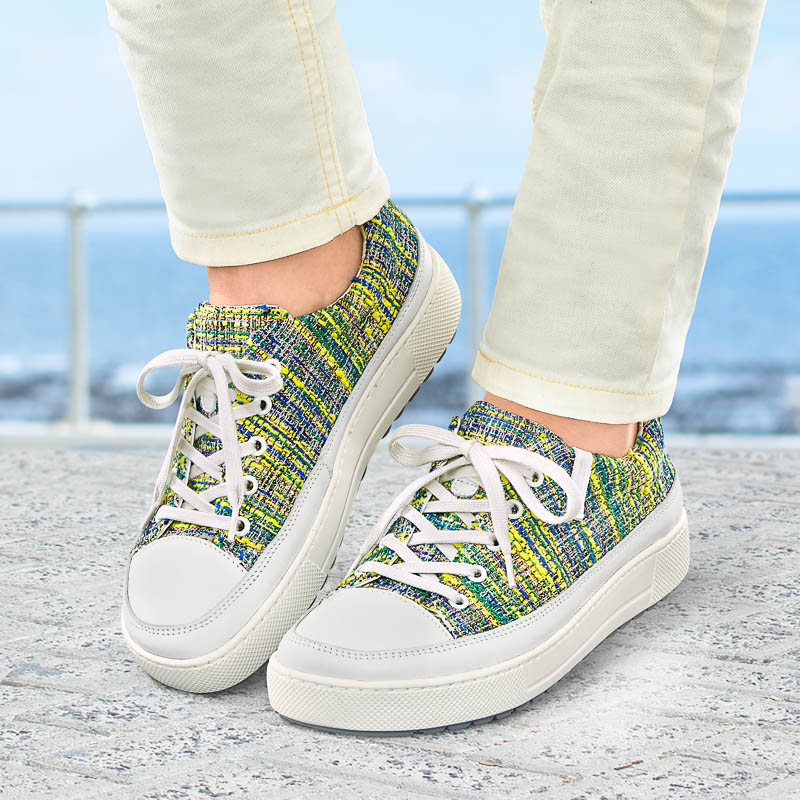 Chaussures de confort Helvesko : modle Florencia, rouge multi Image 4