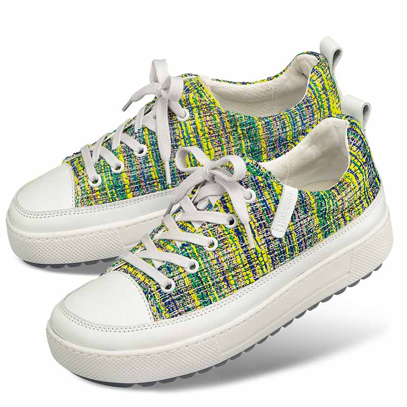 Chaussures de confort Helvesko : modle Florencia, jaune multi
