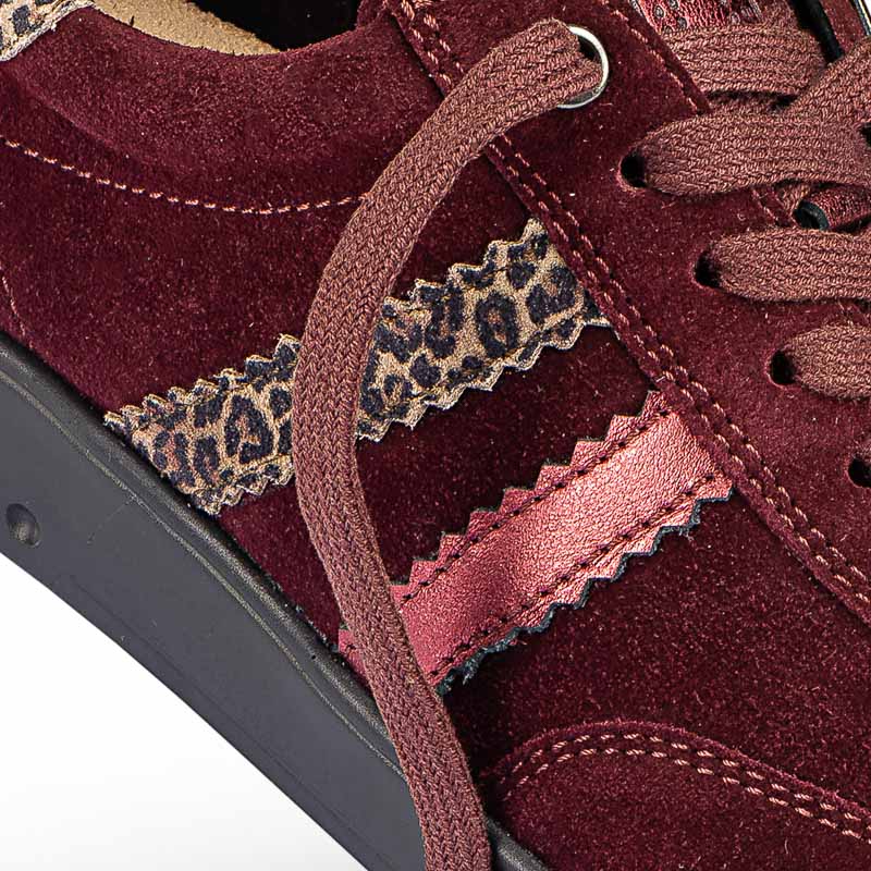 Chaussures de confort Helvesko : mod�le Liona, bordeaux Image 4