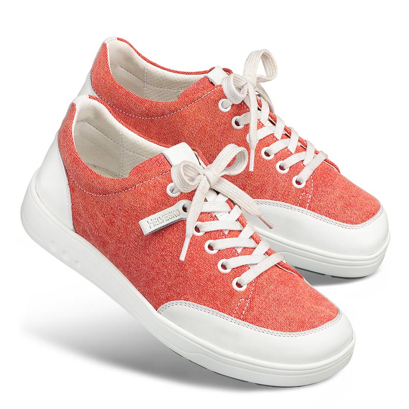 Chaussures de confort Helvesko : modle Leia, rouge