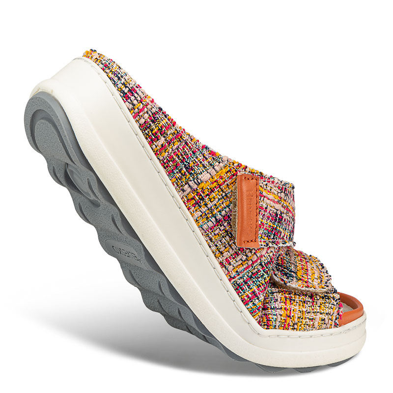 Chaussures de confort Helvesko : modle Selly, rouge multi Image 4