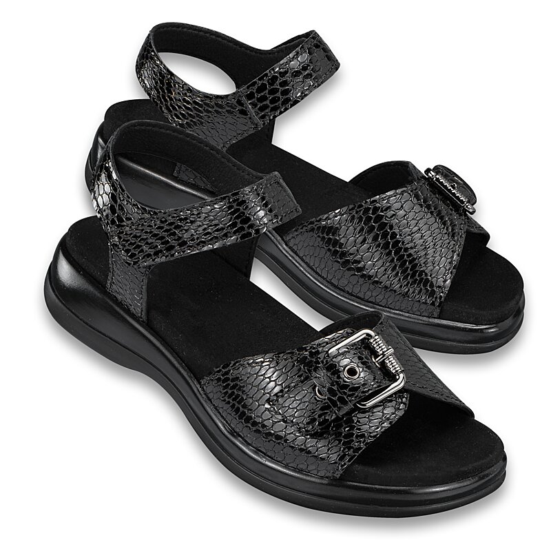 Chaussures de confort Helvesko : mod�le Tiffy, noir