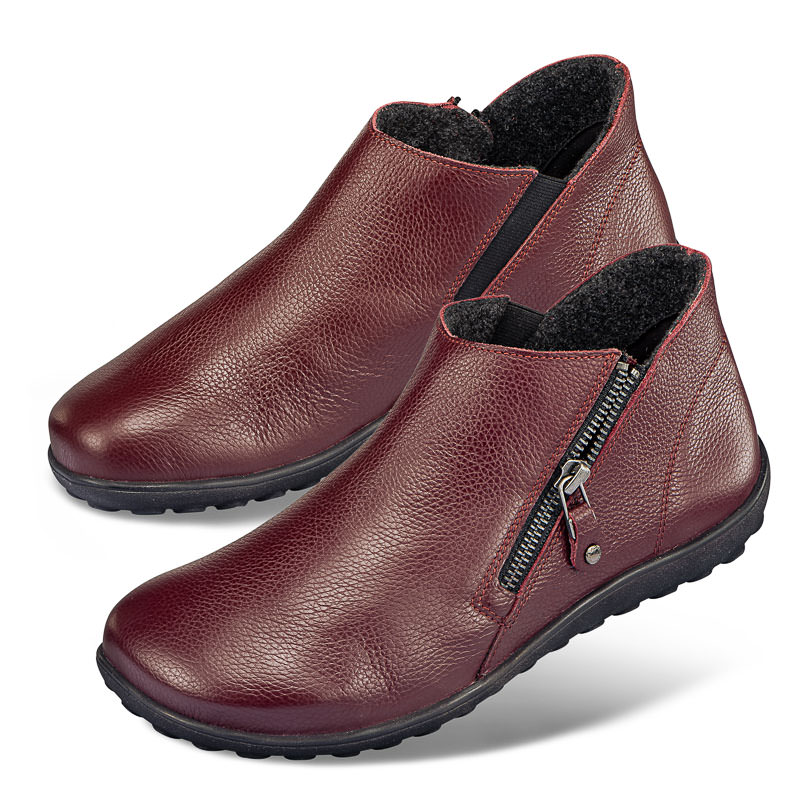 Chaussures de confort Helvesko : mod�le Loja, bordeaux
