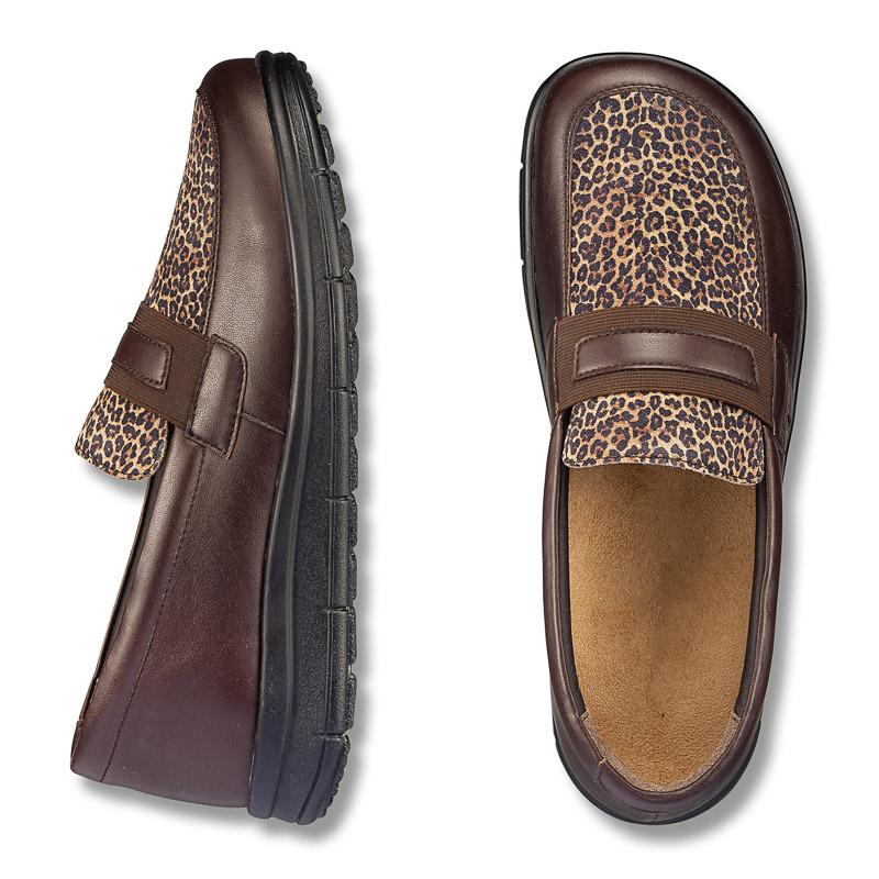 Chaussures de confort Helvesko : modle Alora, marron/lo Image 2
