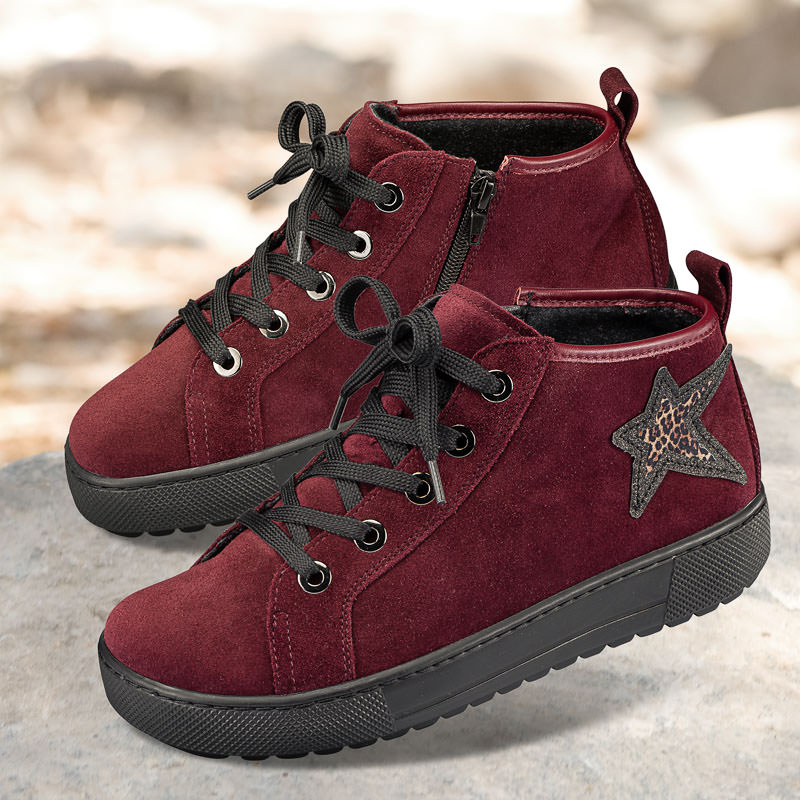Chaussures de confort Helvesko : mod�le Stella, bordeaux