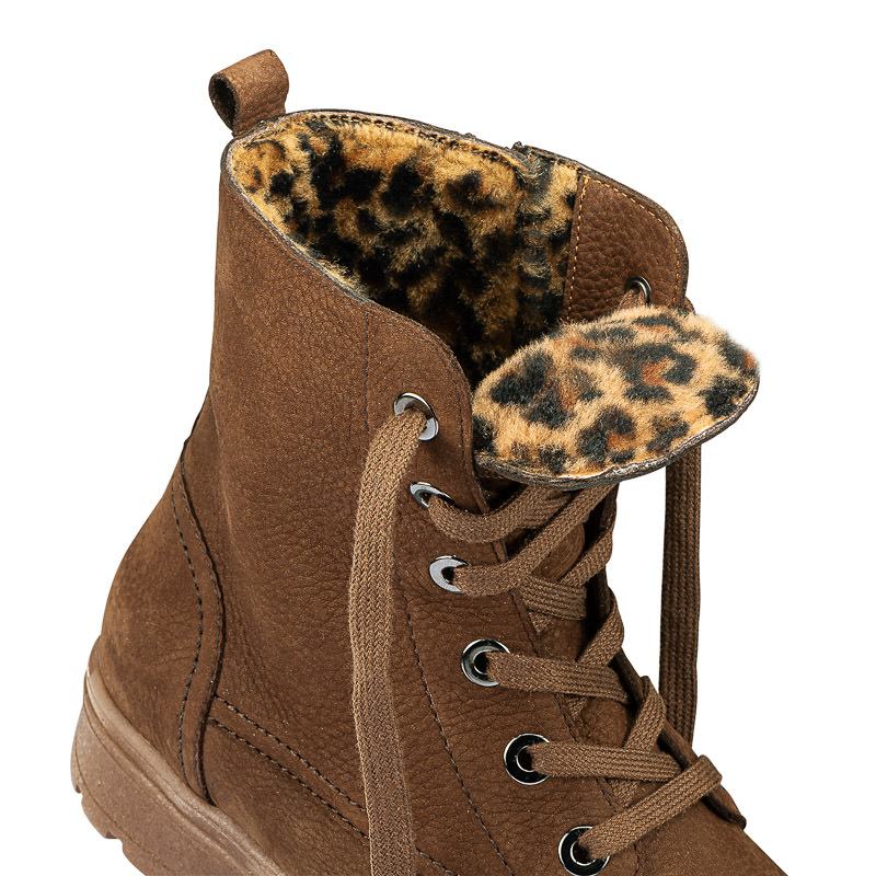 Chaussures de confort Helvesko : modle Merida, marron fonc Image 3