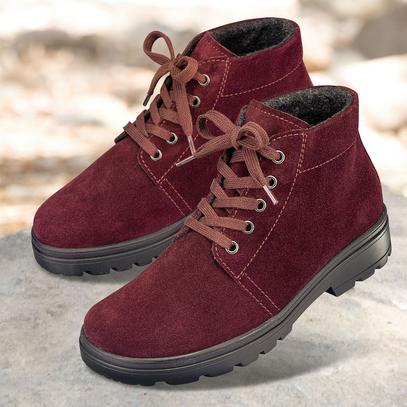 Chaussures de confort Helvesko : mod�le Isona, bordeaux