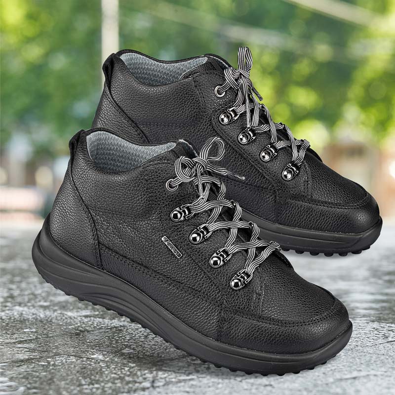 Chaussures de confort Helvesko : mod�le Vision Tex, noir