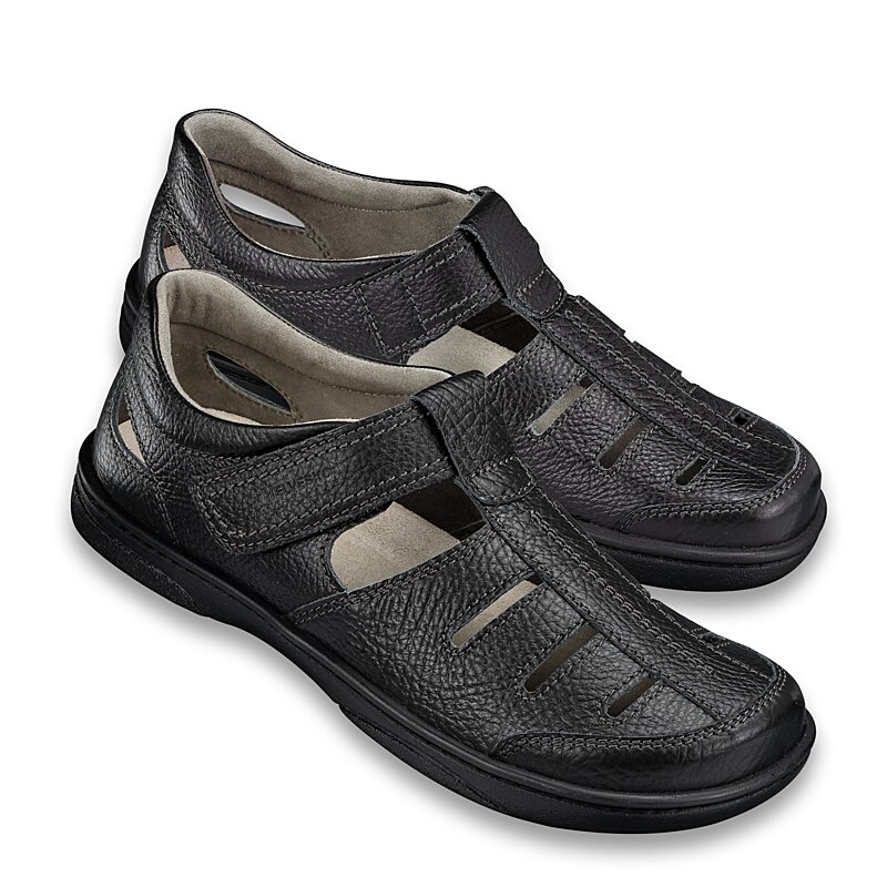 Chaussures de confort Helvesko : mod�le Lorenzo, noir
