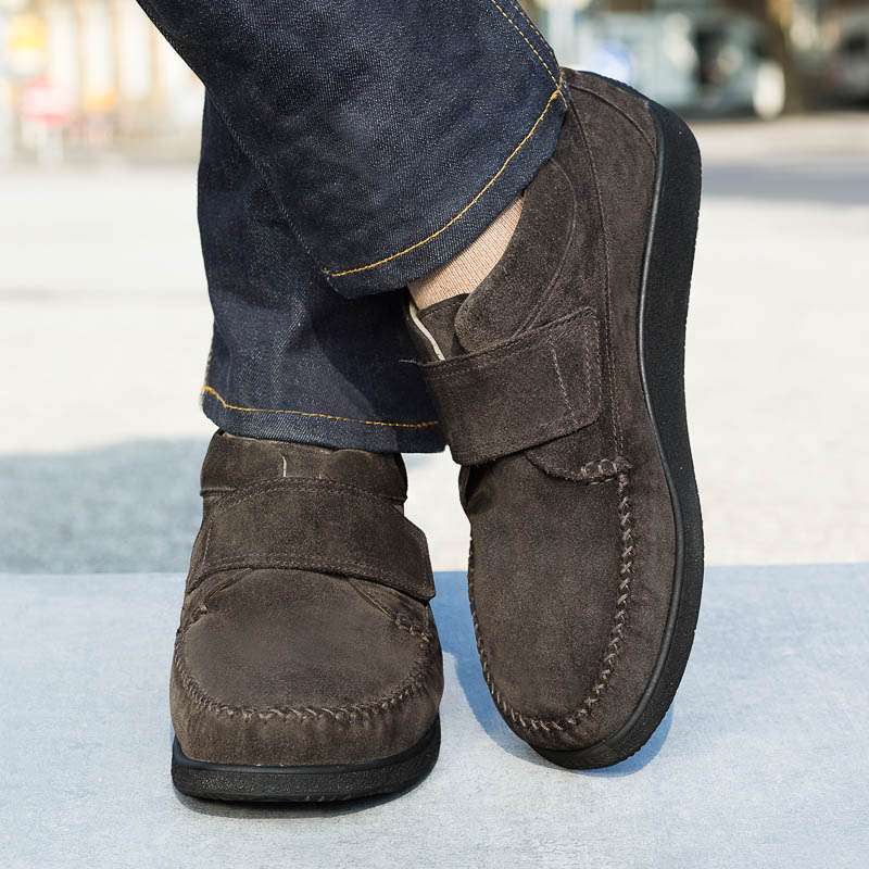 Chaussure confort Helvesko : TRAVEL, gris-marron Image 3