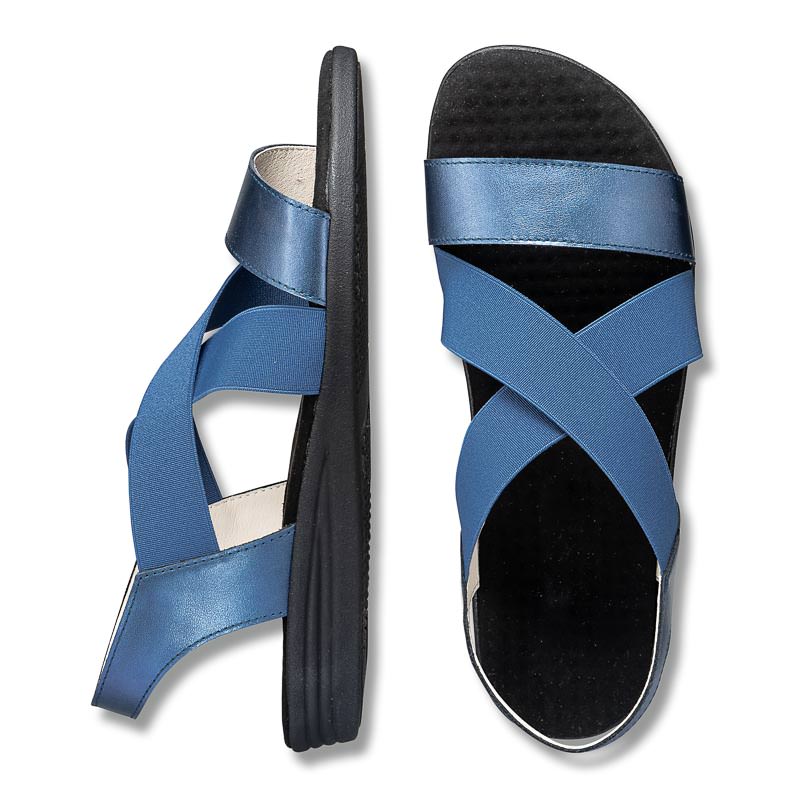 Chaussures de confort Helvesko : modle Sissi, bleu Image 2