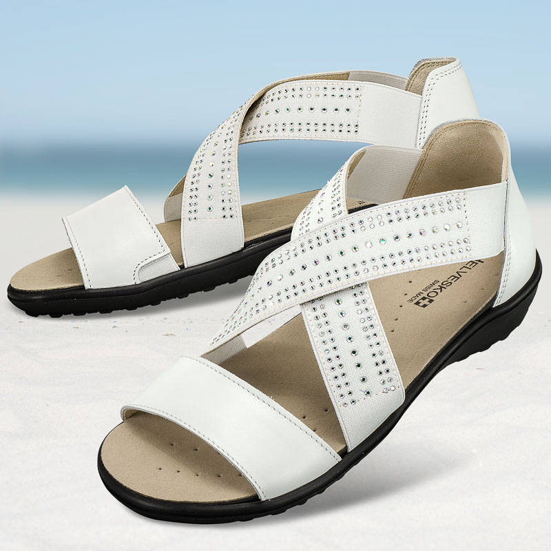 Chaussures de confort Helvesko : modle Ilona, blanc