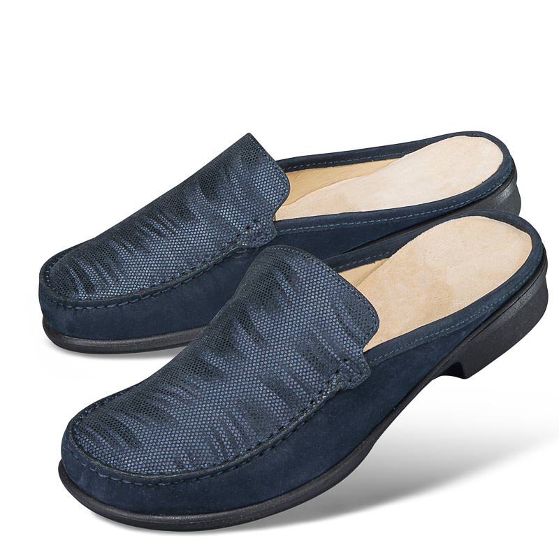 Chaussures de confort Helvesko : modle Siesta, bleu fonc