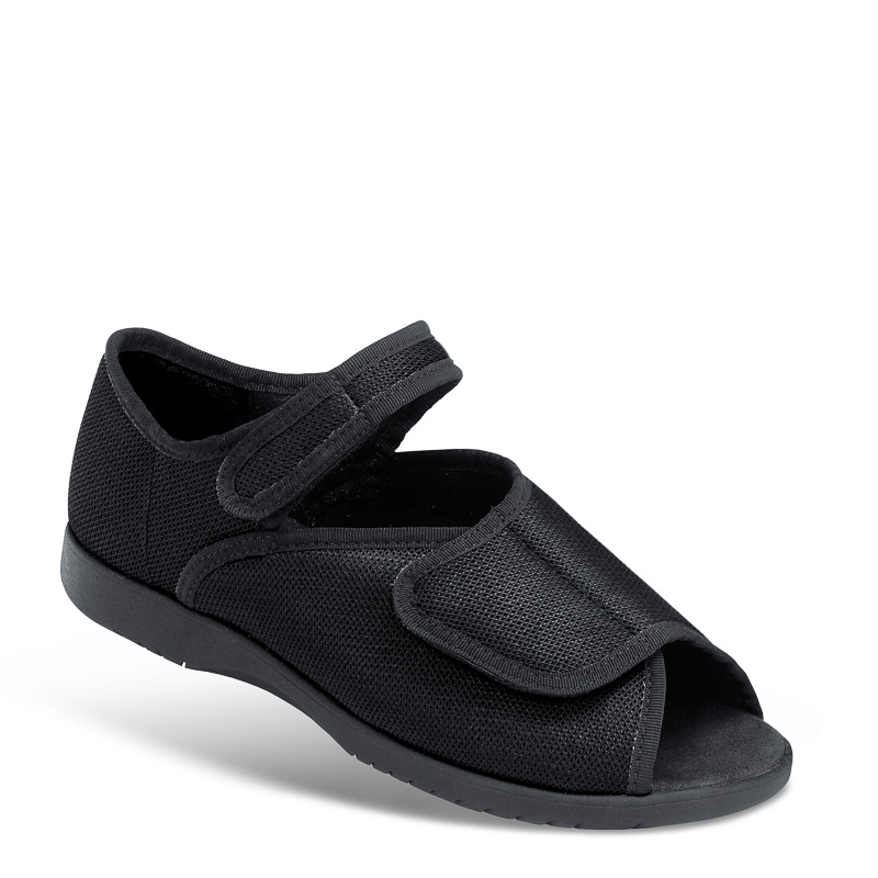 Chaussures de confort Helvesko : modèle Mondial, noir