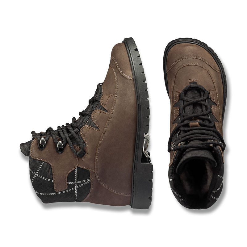 Chaussures de confort Helvesko : modle Sherpa Tex, marron fonc Image 2