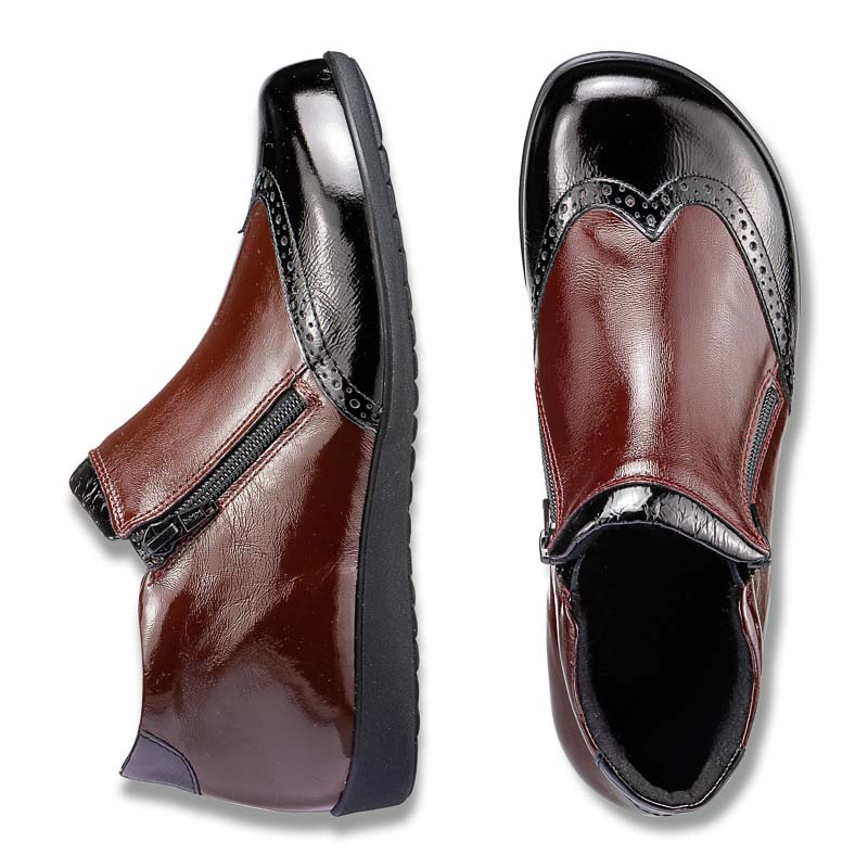 Chaussure confort Helvesko : MIRKA, noir/rouge Image 2