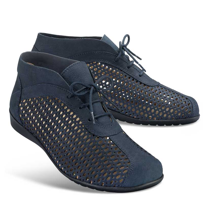 Chaussures de confort Helvesko : modle Mabel, bleu fonc