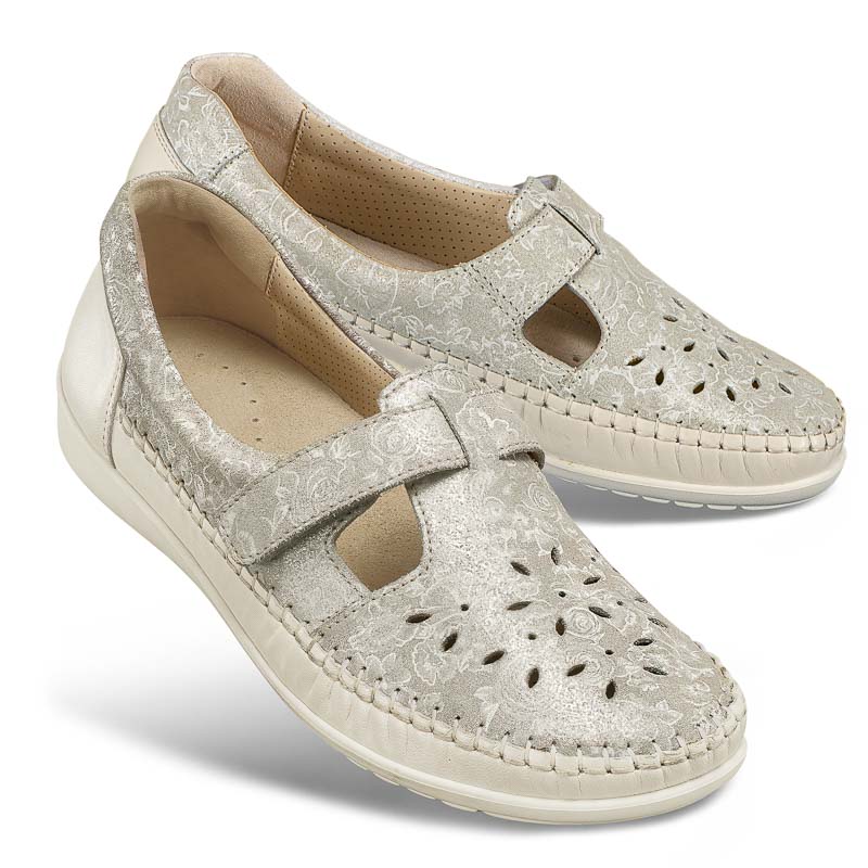 Chaussures de confort Helvesko : modle Laurina, beige