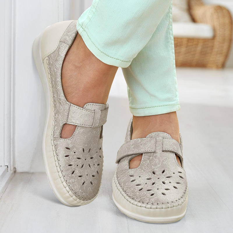 Chaussure confort Helvesko : LAURINA, beige Image 4