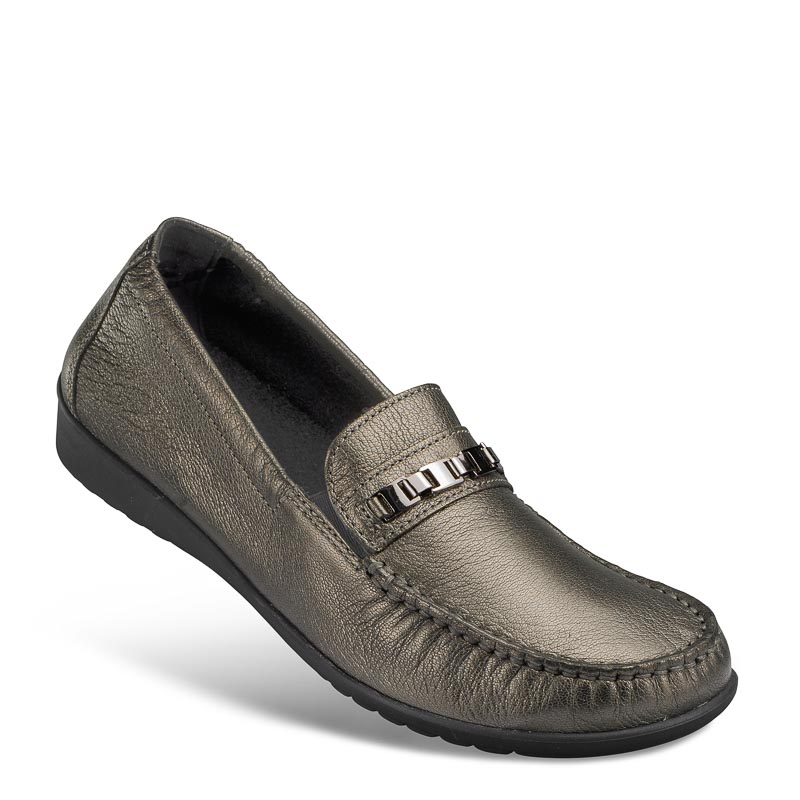 Chaussure confort Helvesko : DORIT, bronze