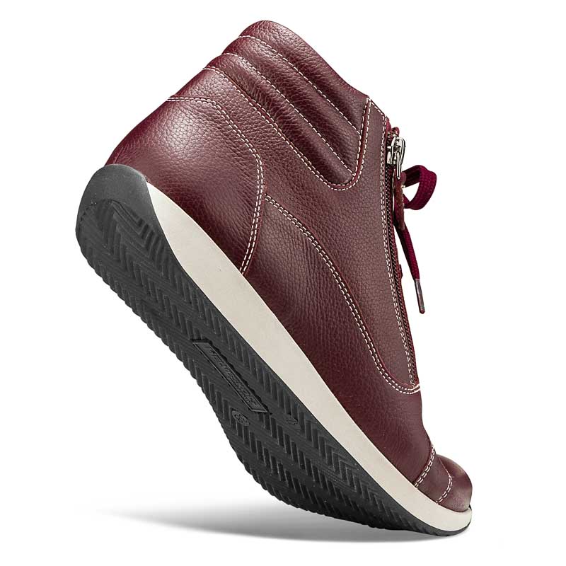 Chaussures de confort Helvesko : modle Lif, bordeaux Image 4