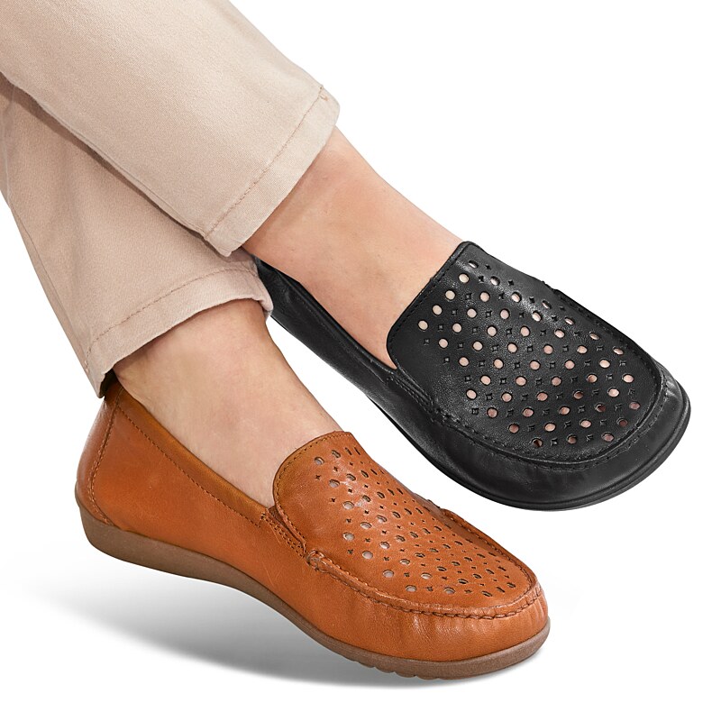 Mocassins de confort Helvesko : mod�le Alberta