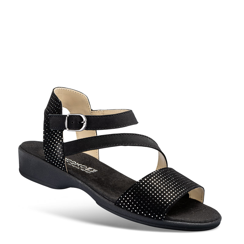 Chaussures de confort Helvesko : mod�le Ylva, noir