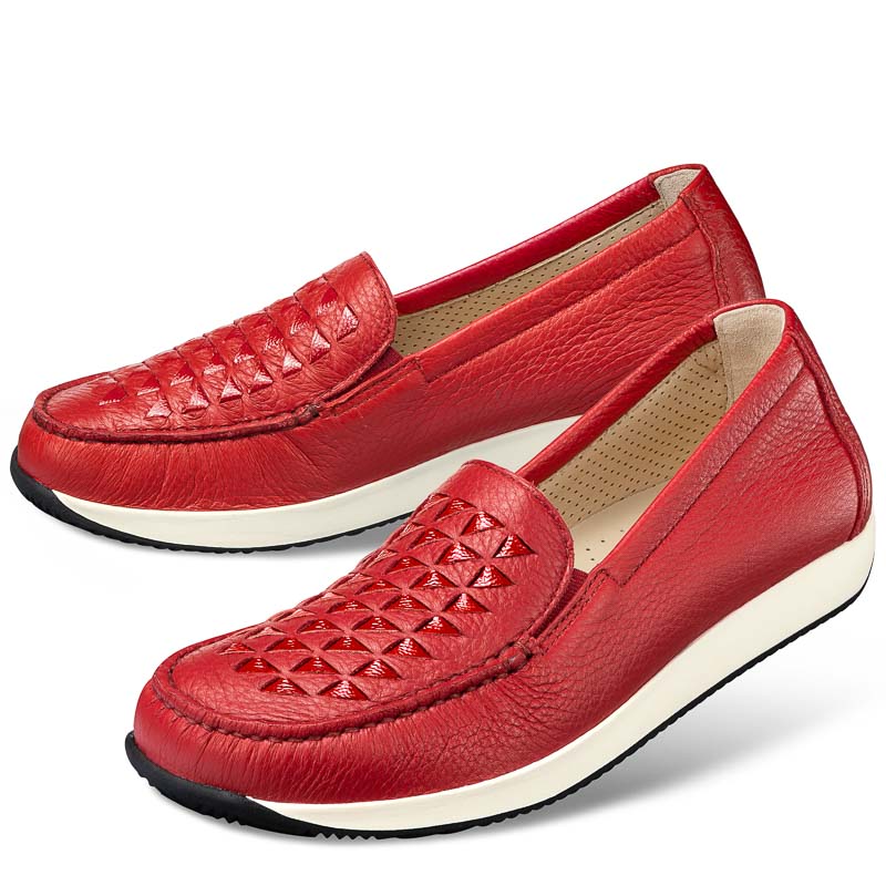 Chaussure confort Helvesko : CORY, rouge