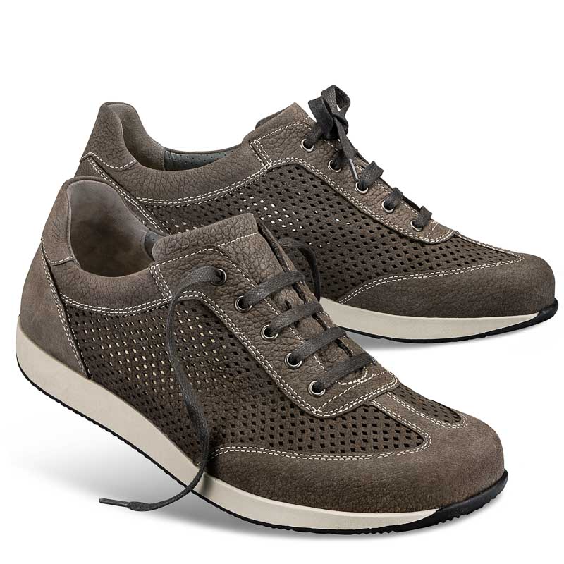 Chaussure confort Helvesko : DRIES, gris-marron