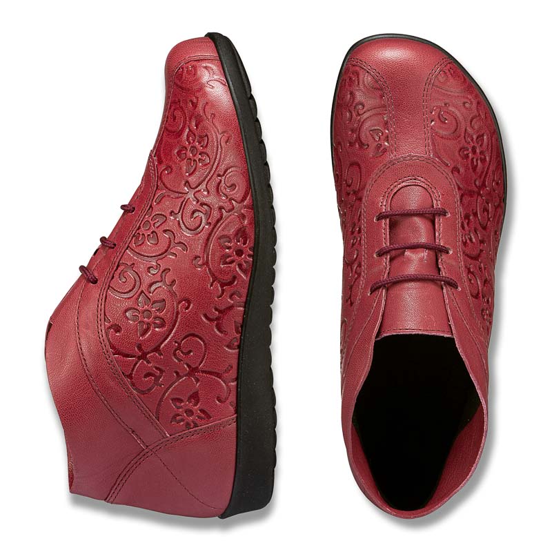 Chaussures de confort Helvesko : modle Mabella, rouge fonc Image 2