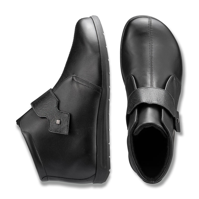 Chaussures de confort Helvesko : modle Nori, noir Image 2