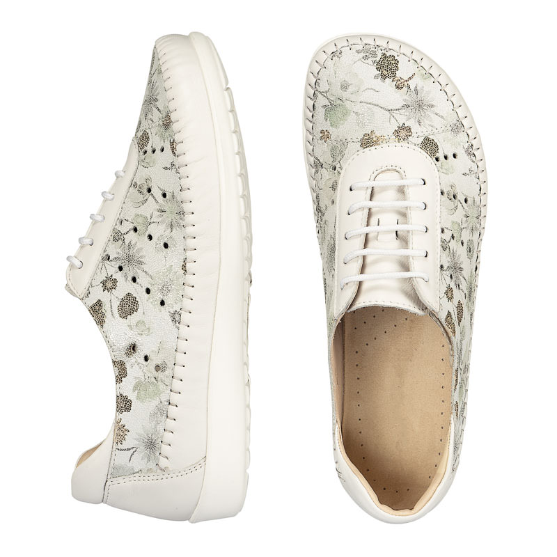 Chaussure confort Helvesko : CAREN, blanc/beige Image 2