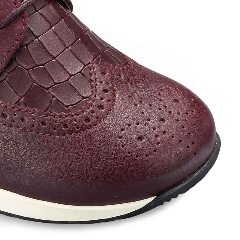 Chaussure confort Helvesko : CORDEA, bordeaux Image 3