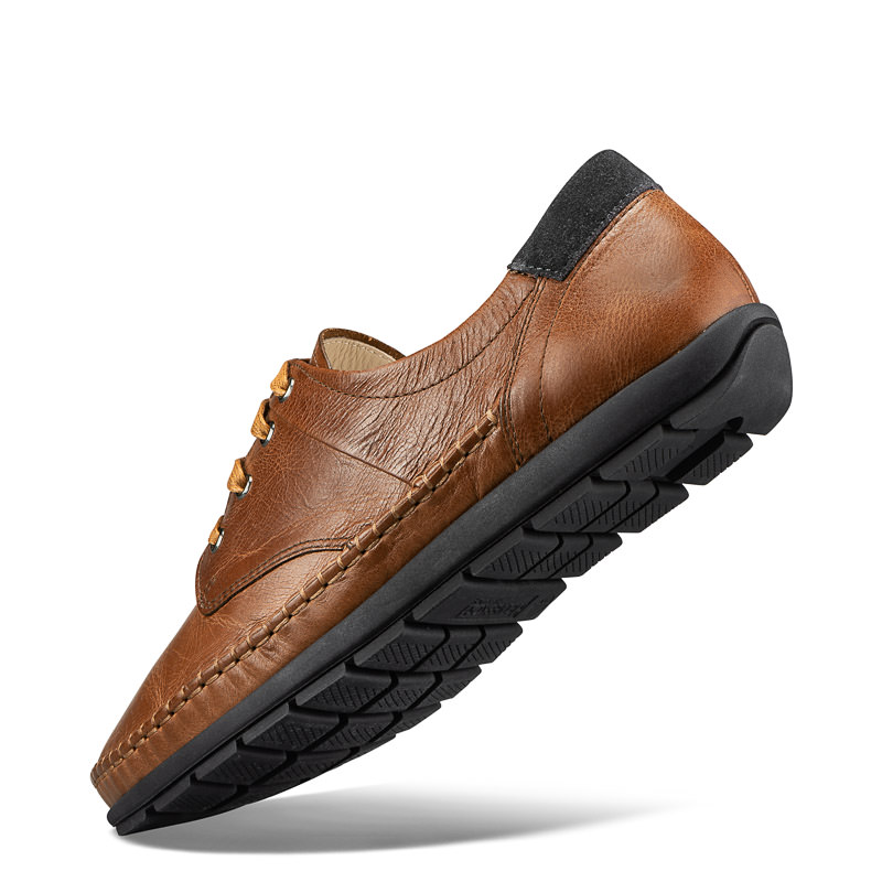 Chaussures de confort Helvesko : modèle Elliot, marron Image 4