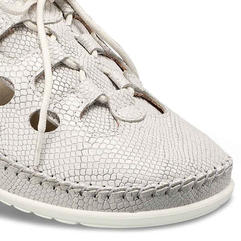 Chaussure confort Helvesko : HOLDA, blanc (cuir nappa) Image 3
