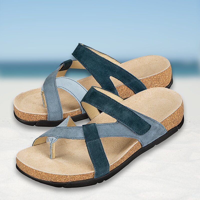 Chaussures de confort Helvesko : mod�le Beja, bleu