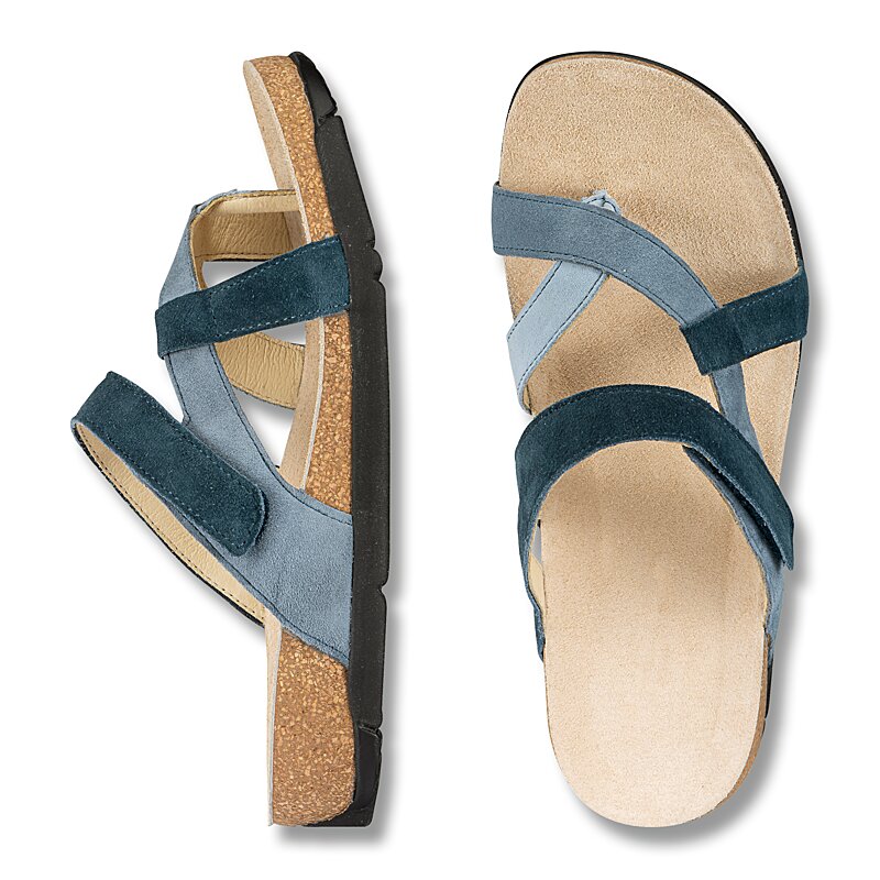 Chaussures de confort Helvesko : mod�le Beja, bleu Image 2
