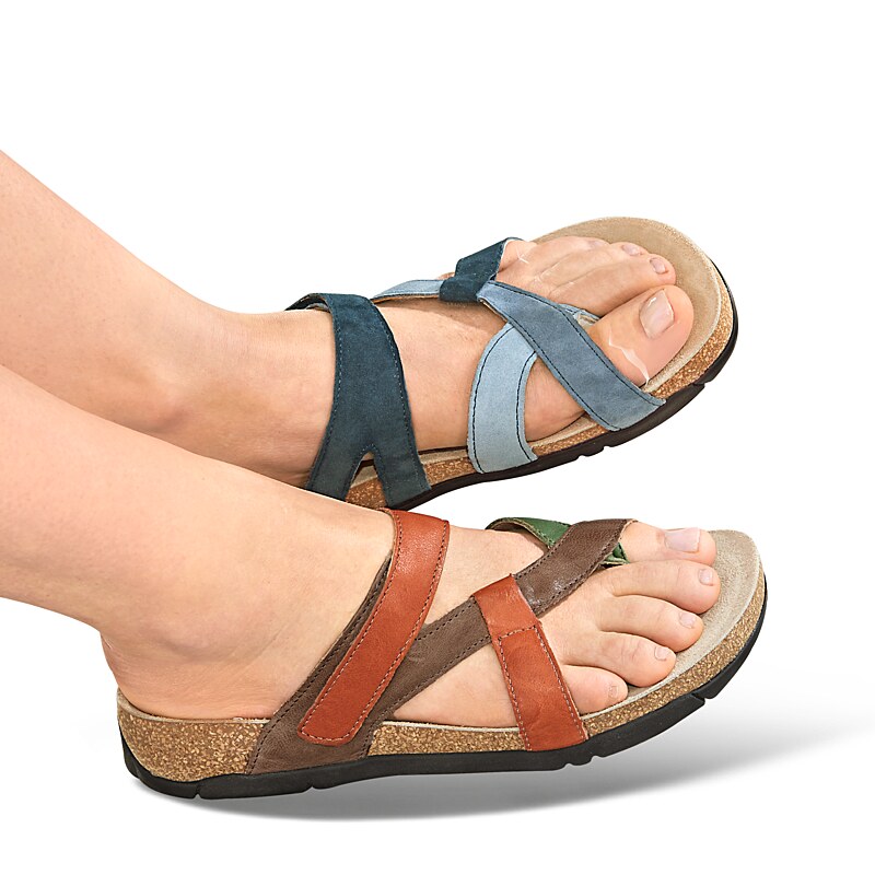 Chaussures de confort Helvesko : mod�le Beja, bleu Image 3