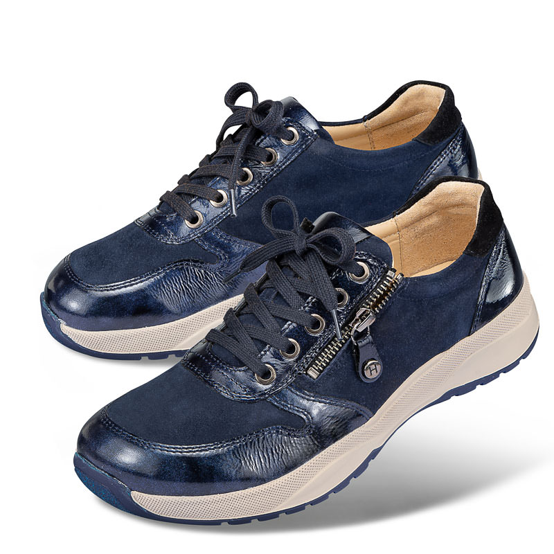 Chaussures de confort Helvesko : mod�le Nizza, bleu fonc�