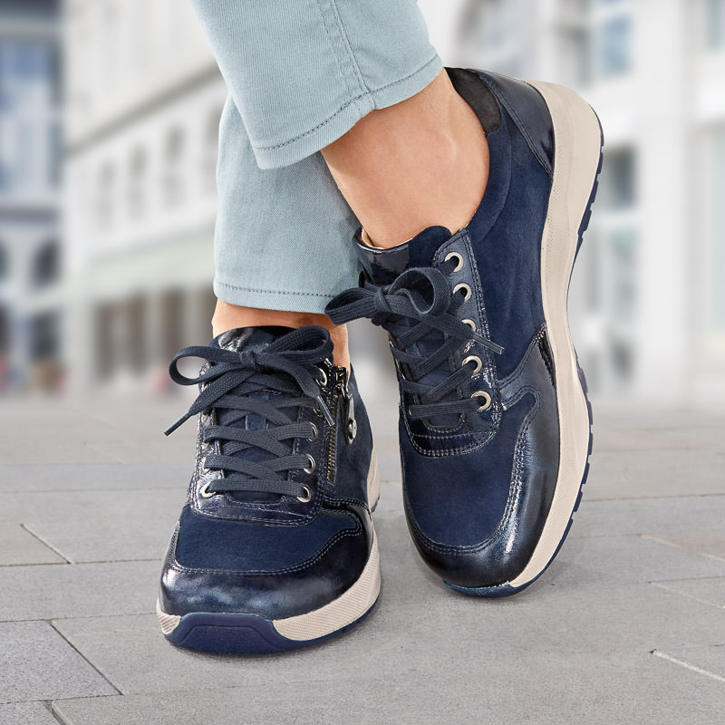 Chaussures de confort Helvesko : mod�le Nizza, bleu fonc� Image 4