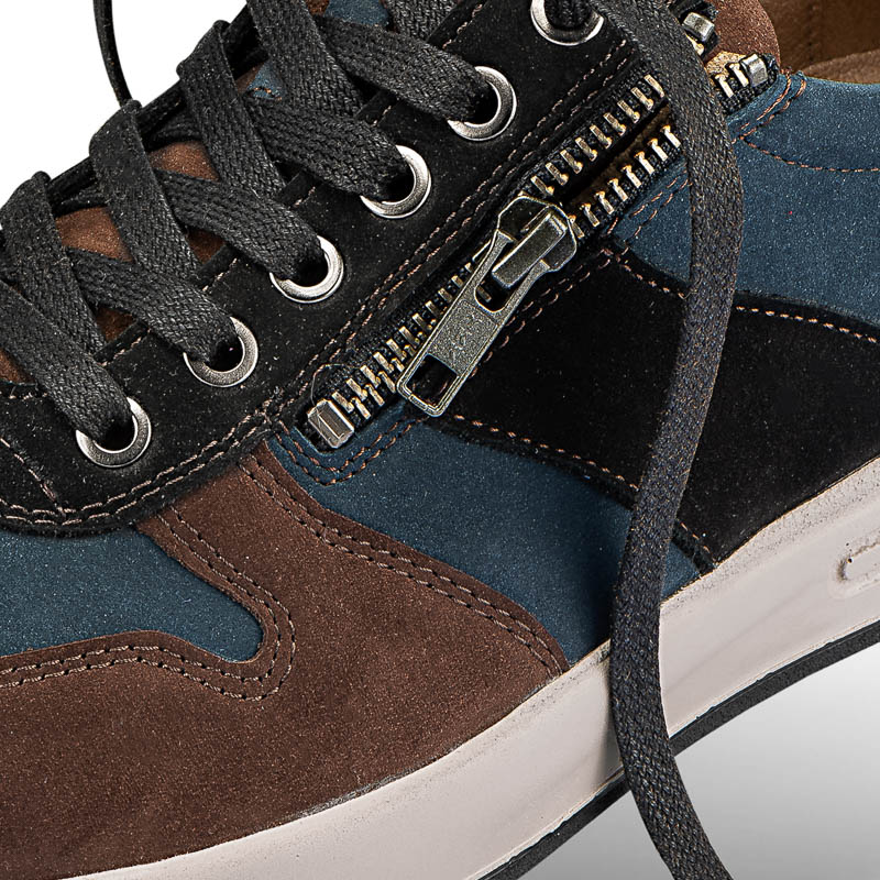 Chaussures de confort Helvesko : modle Alan, marron/bleu Image 2