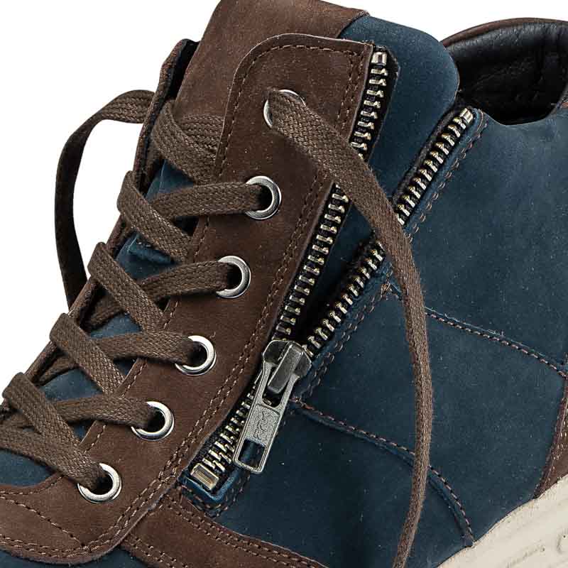 Chaussures de confort Helvesko : modle Vasto, marron/bleu Image 4