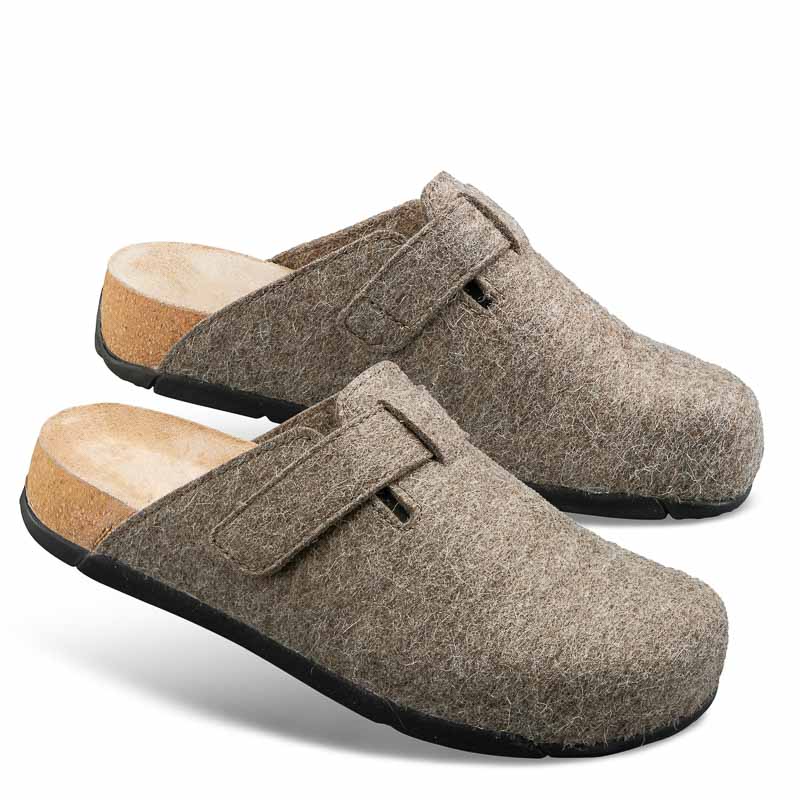 Chaussure confort Helvesko : COTO, gris-marron