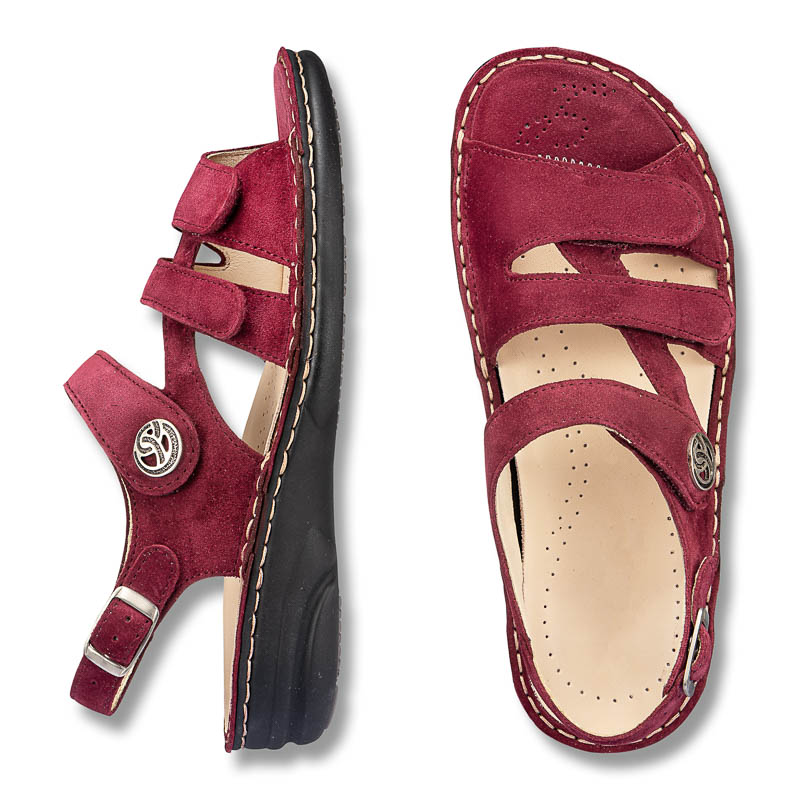 Chaussures de confort LadySko : modle Herta, bordeaux Image 2