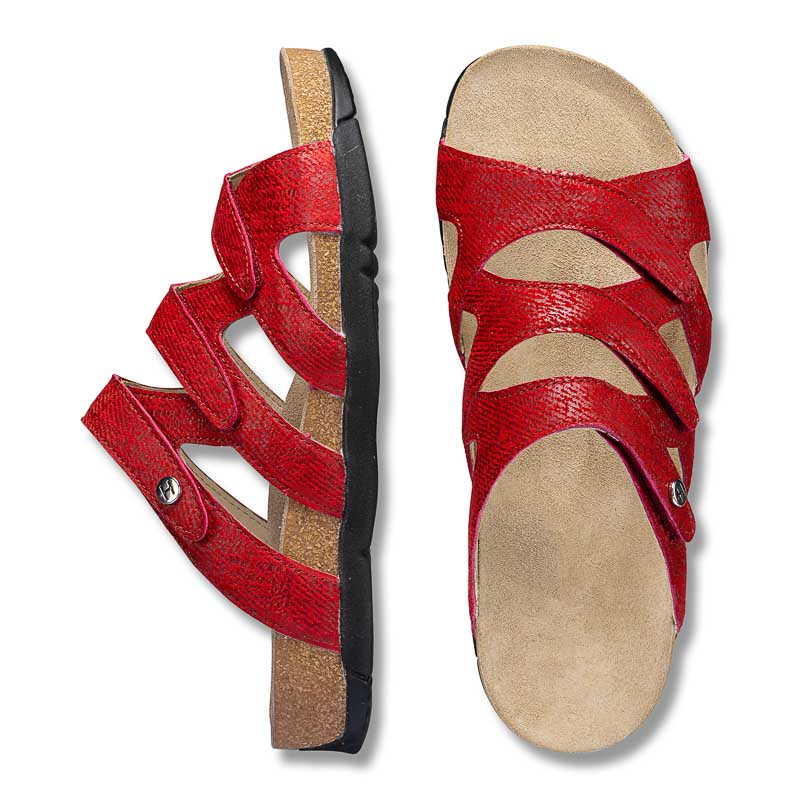 Chaussures de confort Helvesko : modle Lixa, rouge Image 2