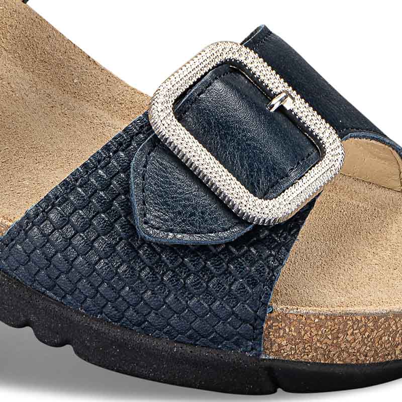 Chaussures de confort Helvesko : modle Evora, bleu Image 3