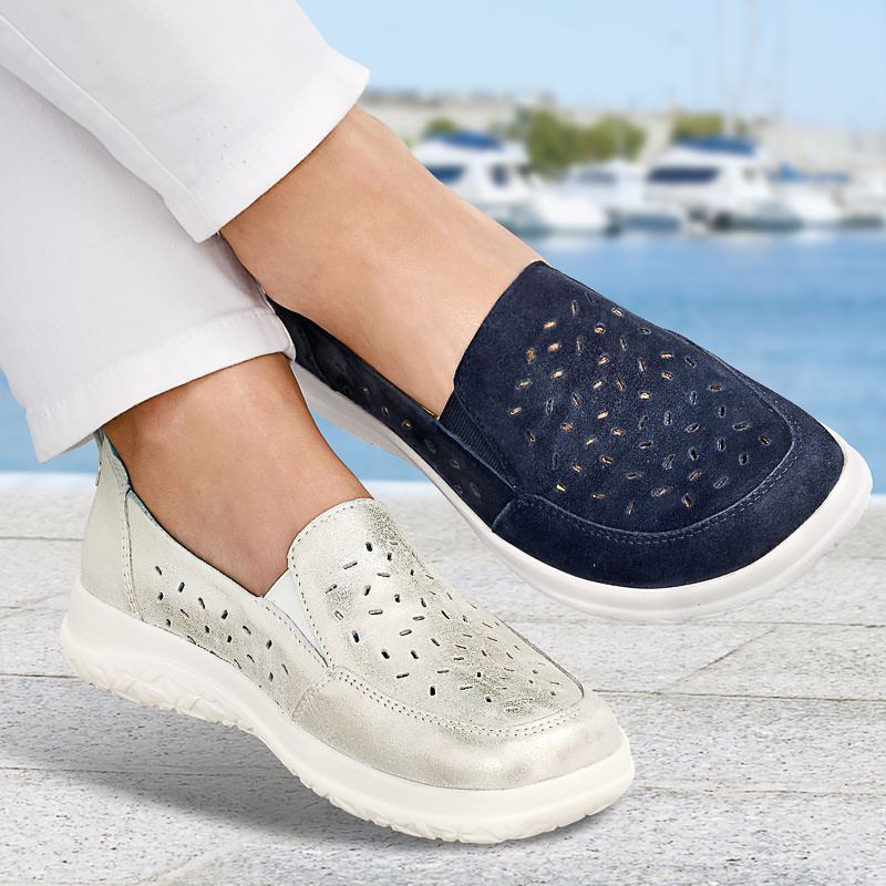 Chaussures de confort Helvesko : mod�le Lori, perle Image 3