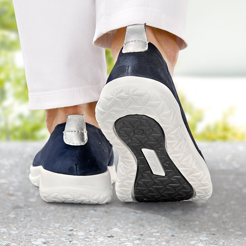 Chaussures de confort Helvesko : mod�le Lori, bleu fonc� Image 4