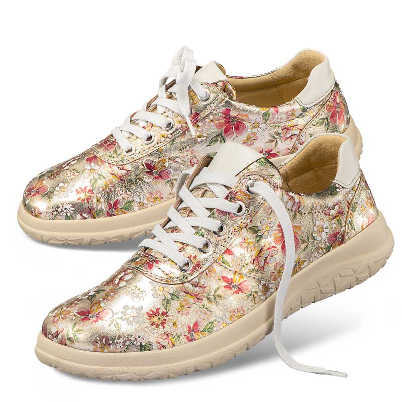 Chaussures de confort Helvesko : modle Piana, coloris or multi